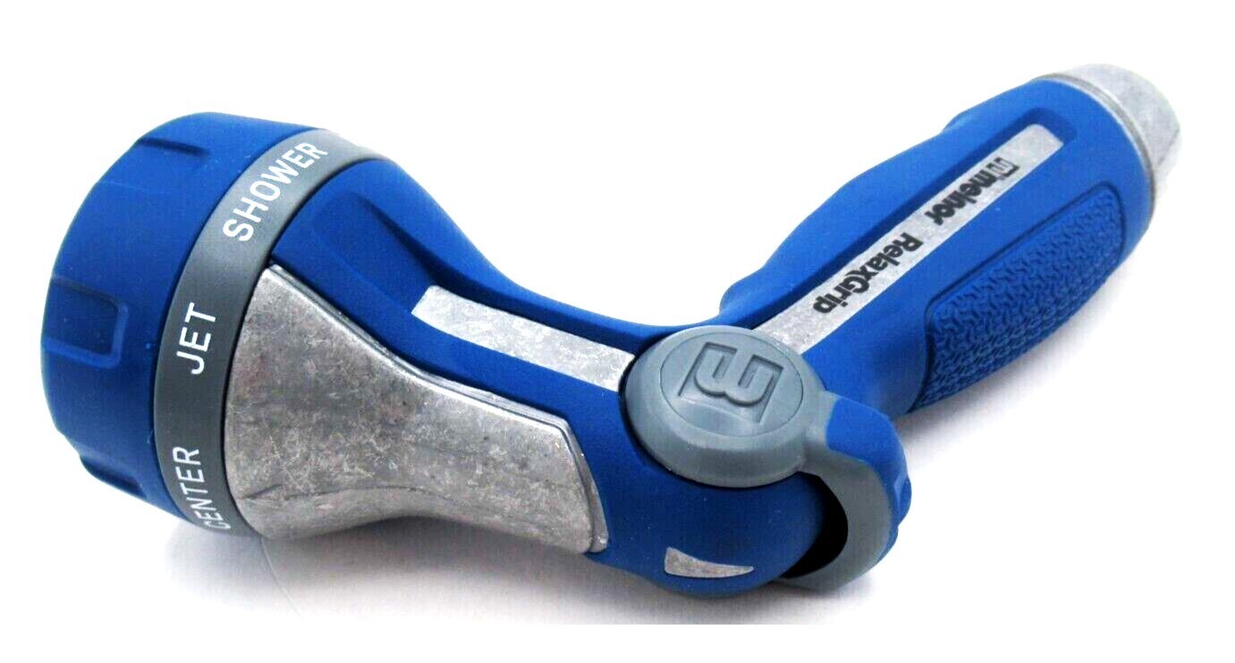 Melnor Blue Heavy Duty Garden Water Hose Spray Nozzle 8-Pattern Thumb Control