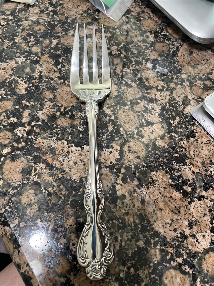 Wedgwood St Moritz Cold Meat Serving Fork 18/10 stainless flatware