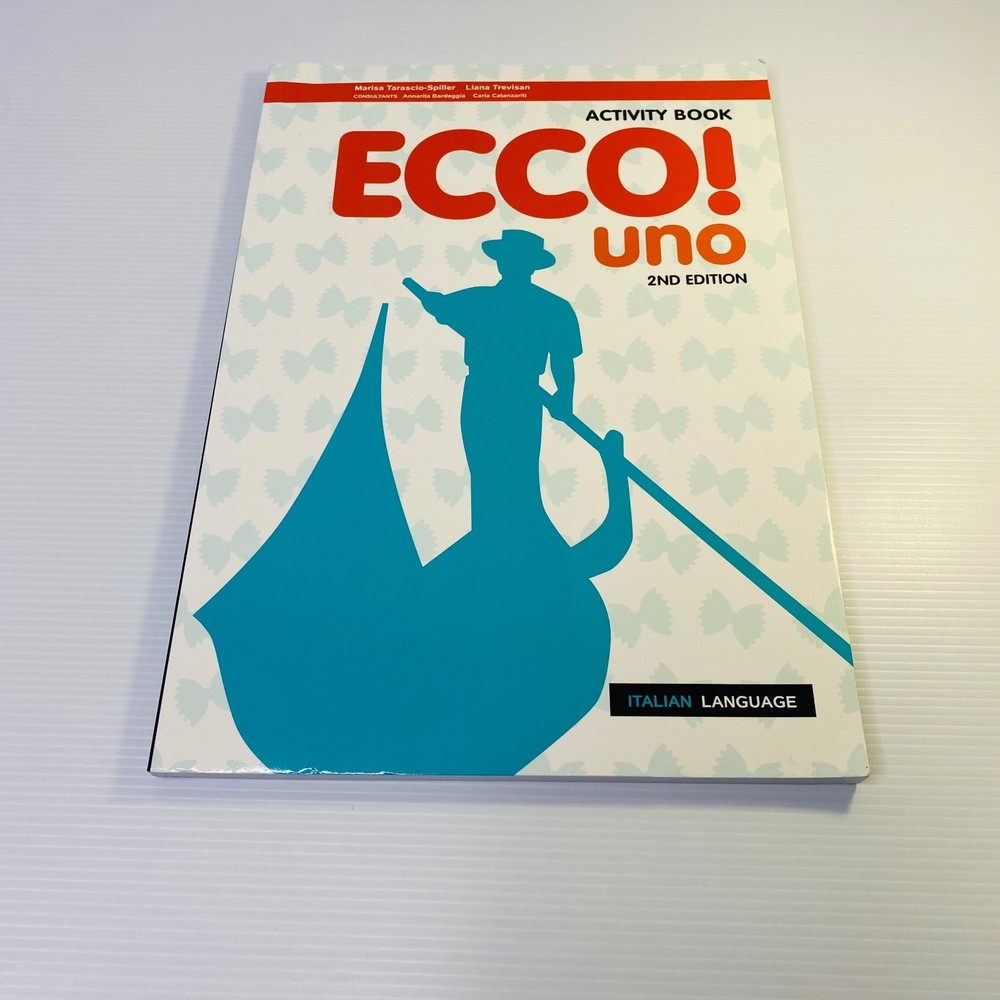 Ecco Uno Activity Book Second 2nd Edition 2E Italian Language AB Pearson