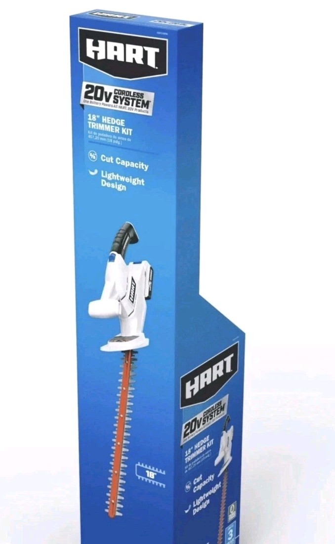 HART 20V Cordless 18-Inch Hedge Trimmer Kit. TOOL ONLY