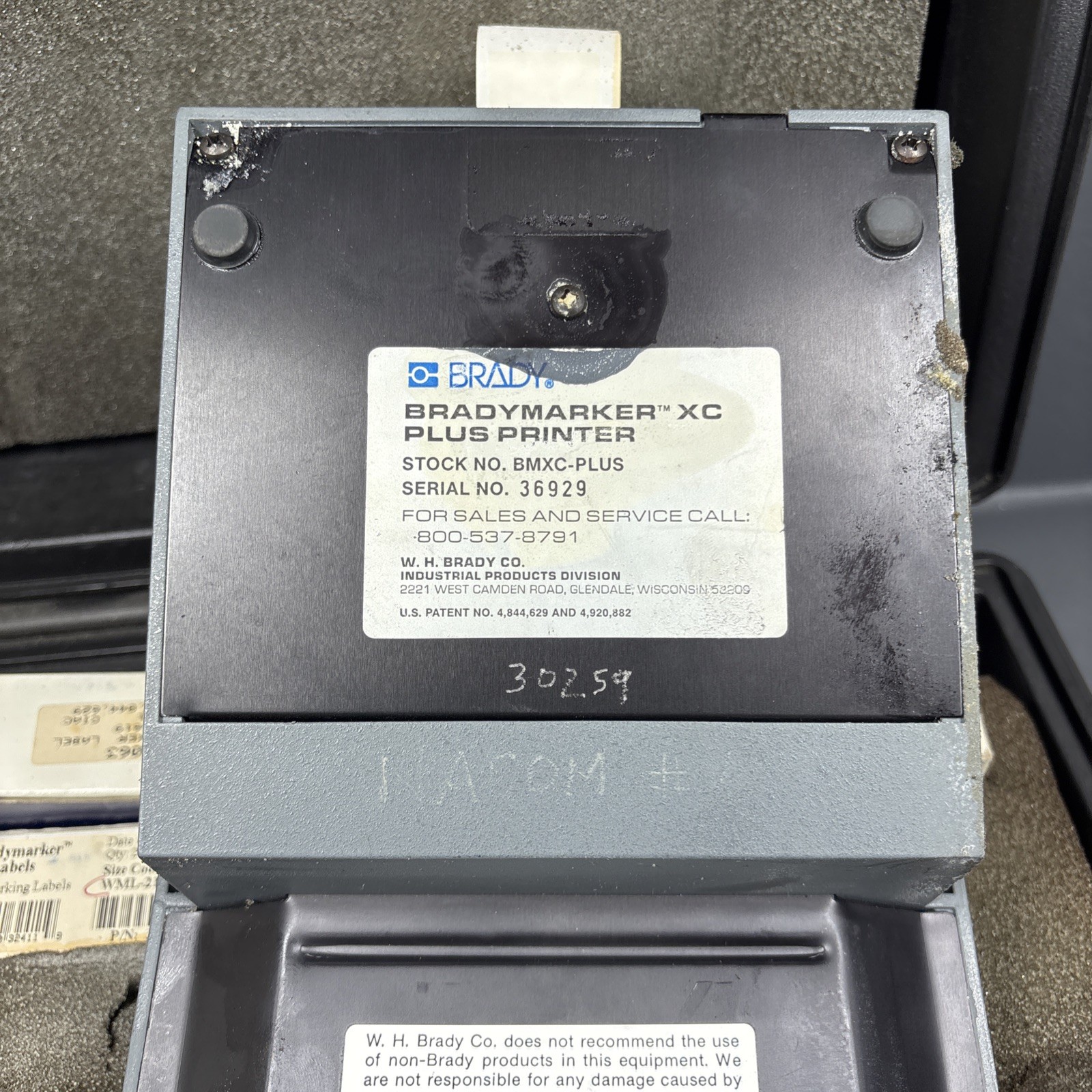 Brady BMXC-Plus BradyMarker XC Plus Printer Wire Marker - NO POWER ADAPTER