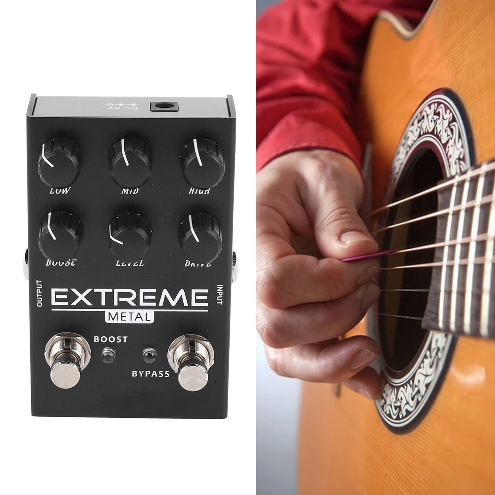 Guitar Distortion Effect Synthesizer Pedal Multiple Modes Adjustable Electric