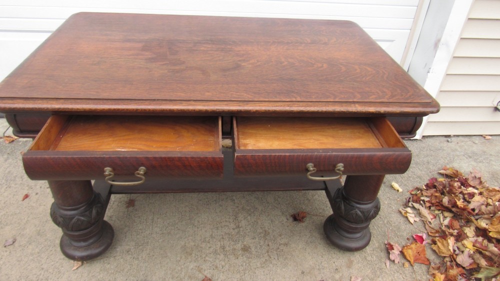 Oak Library Console Table Amazing