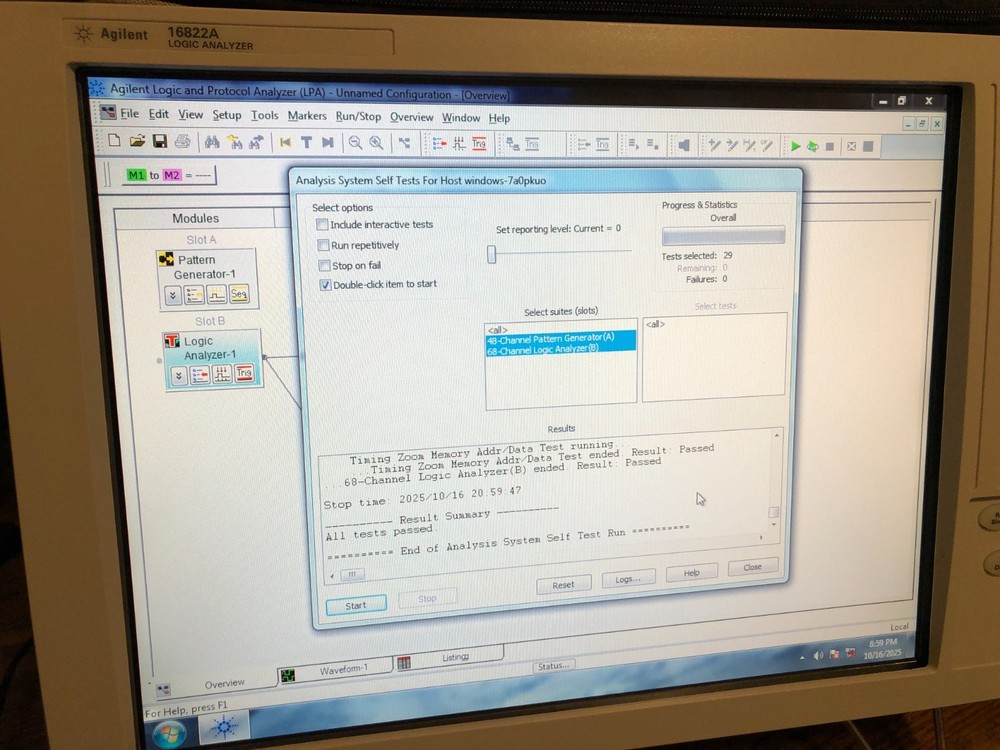 Agilent 16822A 68 Channel Logic Analyzer 48 Channel Pattern Generator