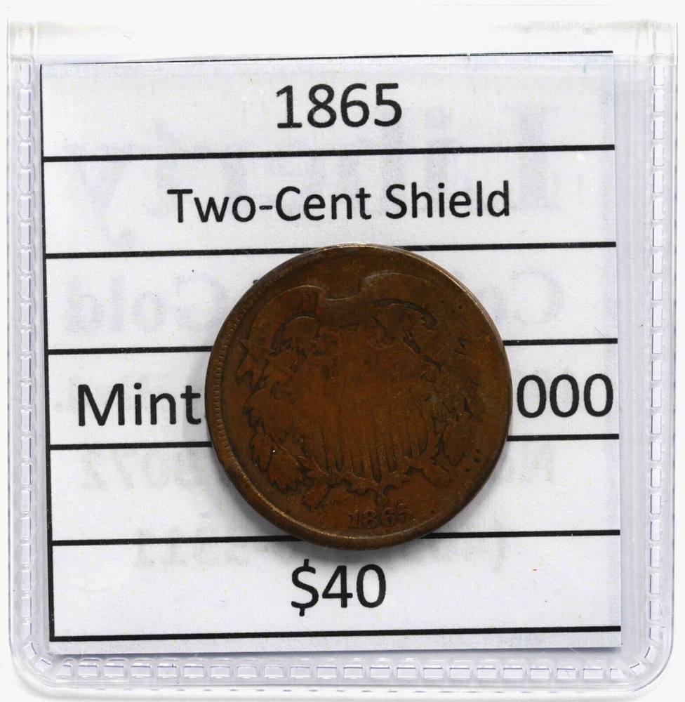 1865 2 Cent Piece