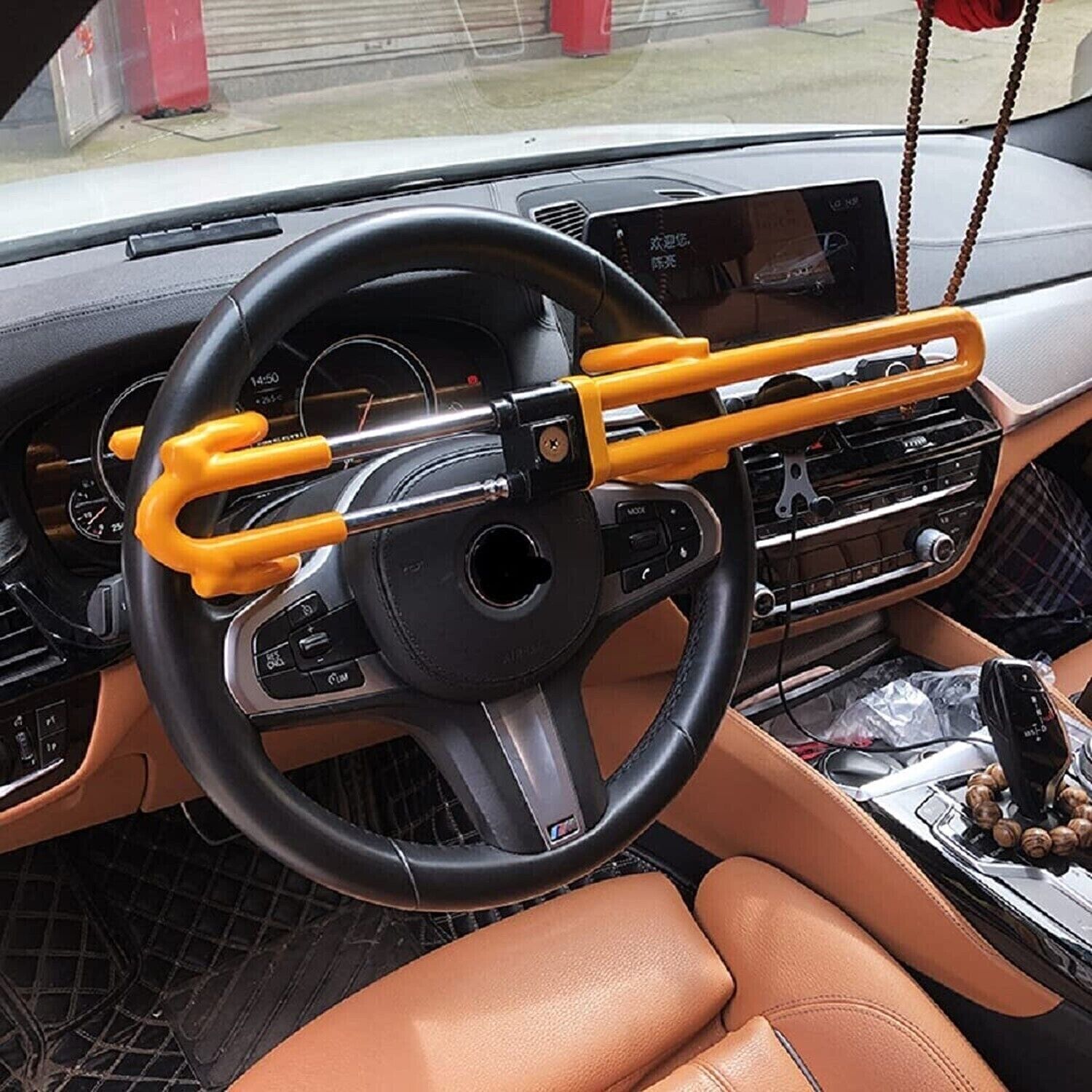 Universal Heavy Duty Steering Wheel Lock The Club Twin Hook Anti Theft Car