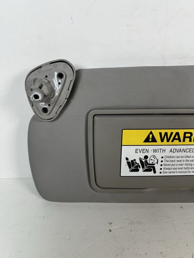 2007-2011 Honda CRV Driver Left Side Sun Visor Gray Vinyl NON Lighted