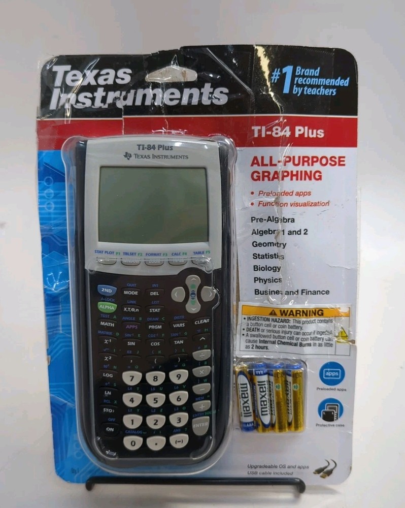 Texas Instruments TI-84 Plus All Purpose Graphing Calculator Black