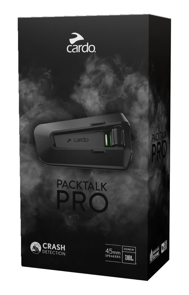 Cardo PackTalk Pro Solo Mesh Motorcycle Intercom Bluetooth Adventure PTP00001