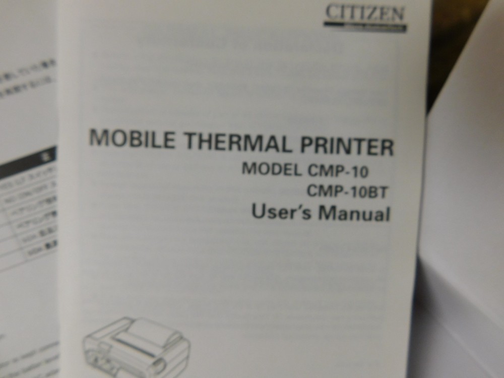 NEW OPEN BOX Citizen CMP-10BT-U5SC Mobile Receipt Printer