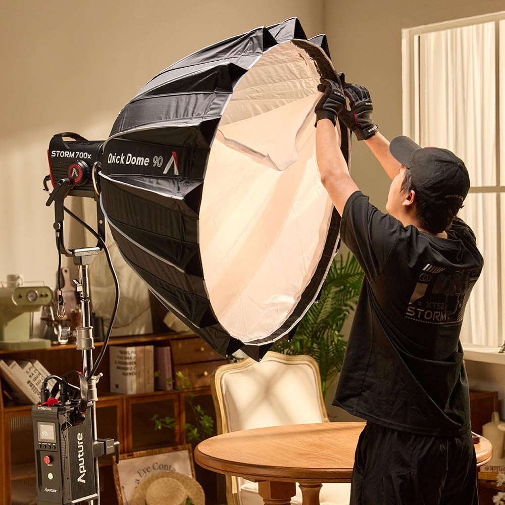 Aputure Quick Dome 90 Circular Bowens Mount 35" Softbox w/ Quick Release Design