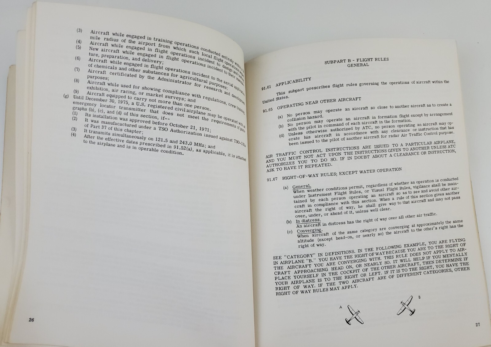 1976 Private Pilot Regulation Review Manual Vintage Aircraft Flying Doberstein