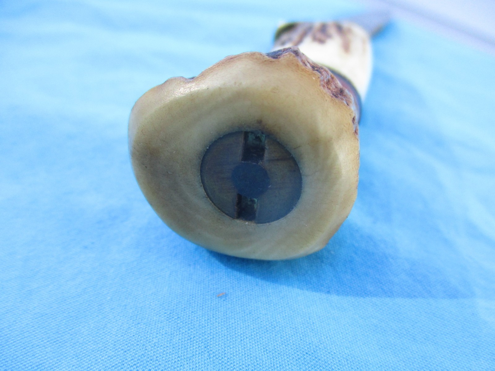 Vintage Marbles Stag Woodcraft Knife (As Is) w/ Aftermarket Sheath