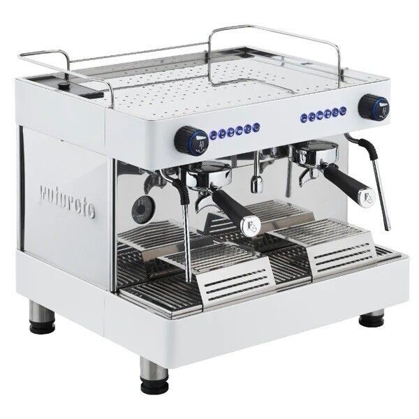 FUTURETE HORIZONT COMPACT 2 GROUP NEW WHITE TANKED ESPRESSO COFFEE MACHINE CAFE