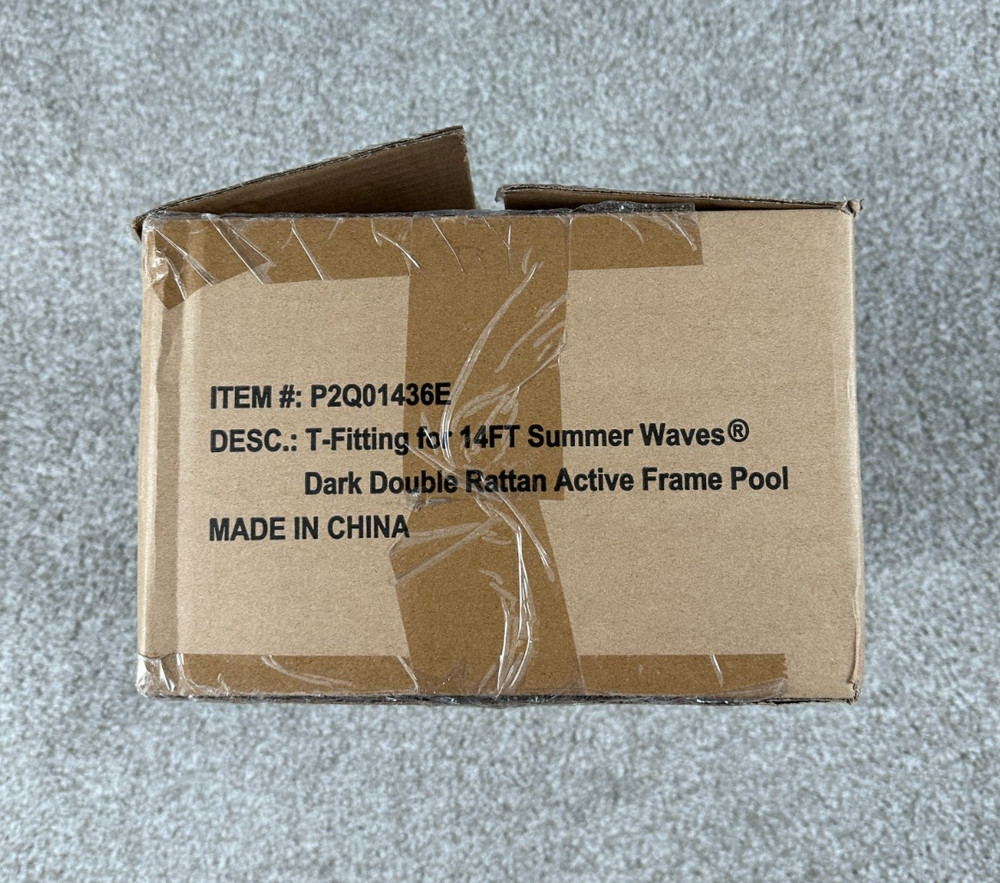 T-Fitting 14 Ft Summer Waves Dark Double Rattan Active Frame Pool Replacement