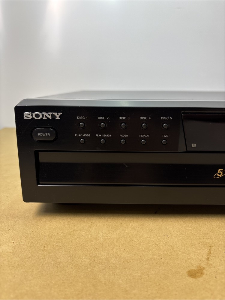 Sony CDP-CE375 Compact Disc 5 Disc CD Player Multi Changer Carousel No Remote