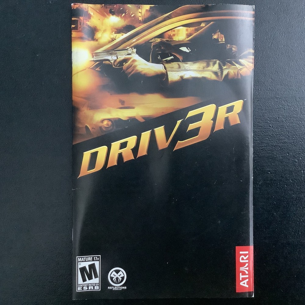 Driver 3 PS2 PlayStation 2 Instruction Manual Only