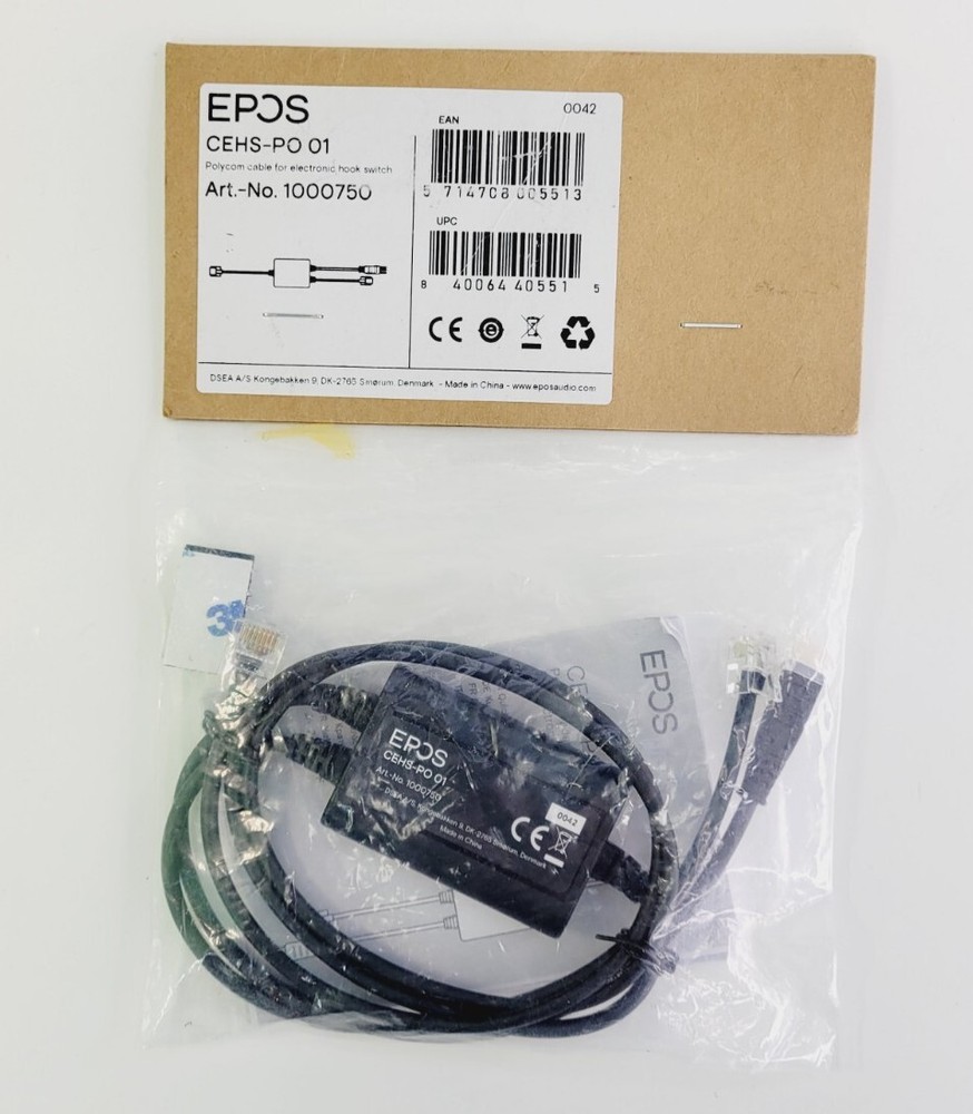 EPOS CEHS-PO01 Polycom Adapter Cable for Electronic Hook Switch