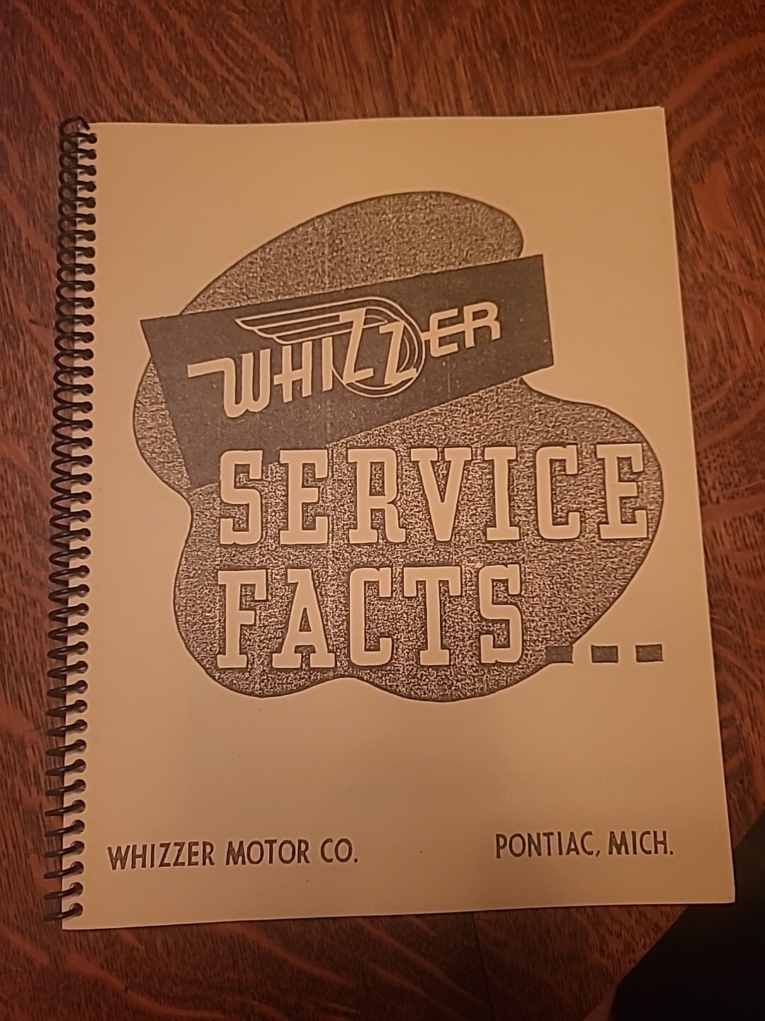 Whizzer Service Facts Spiral Bound