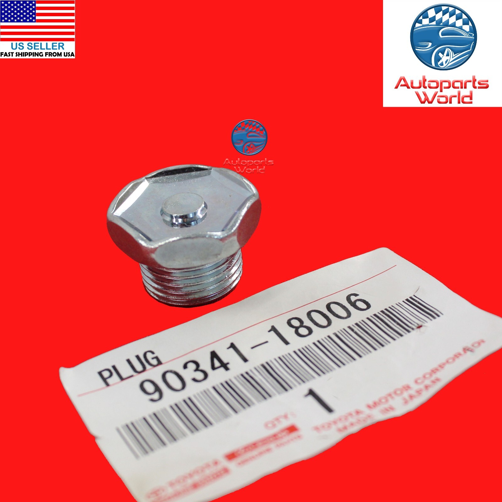 GENUINE TOYOTA 4RUNNER PICKUP TACOMA TUNDRA REAR AXLE FILLER PLUG 90341-18006