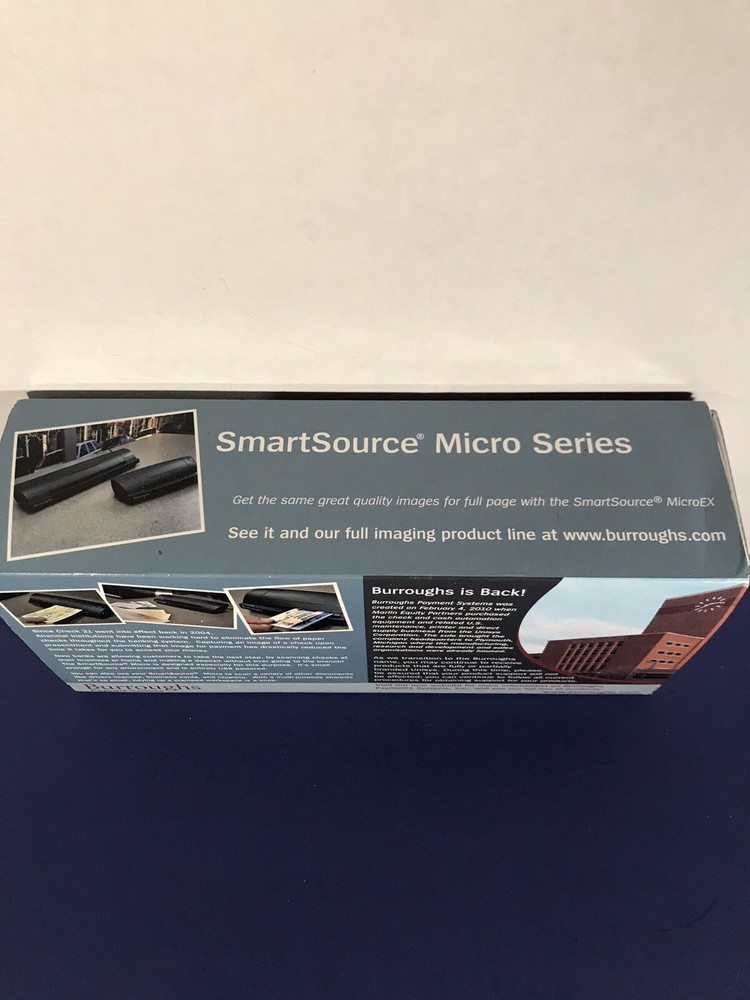 Burroughs SmartSource Micro Series Check Scanner Payment System “Excellent”