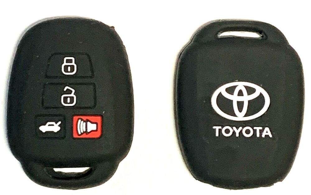 2 Toyota 2012-2016 4 Button Remote Head Key Shell + PROTECTIVE CASE Top Quality