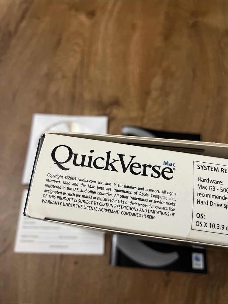 QuickVerse White Box Edition Bible Software for Mac