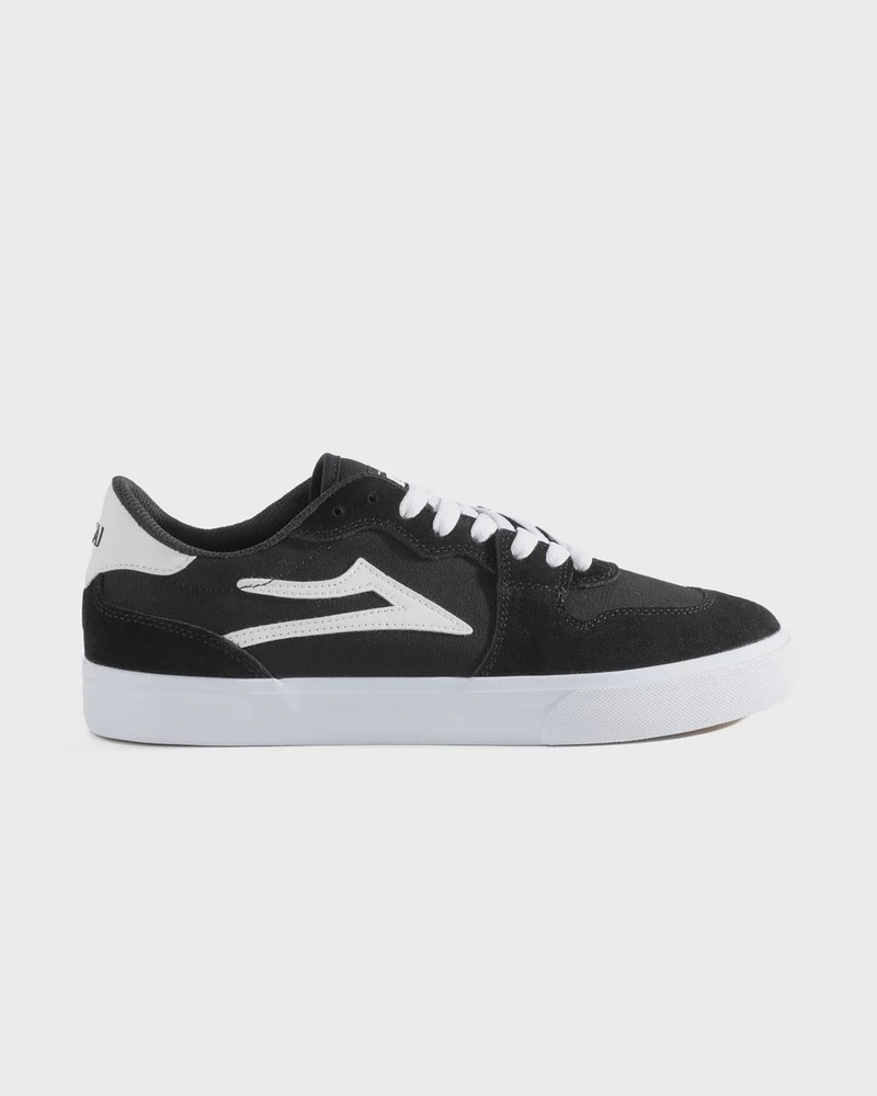 York Black White Suede