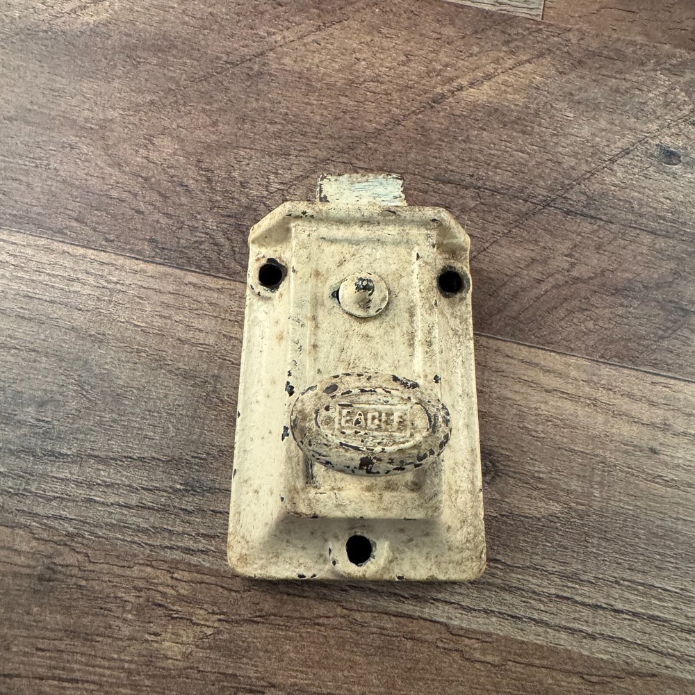 Vintage Eagle Deadbolt Lock GREAT ACTION No Key