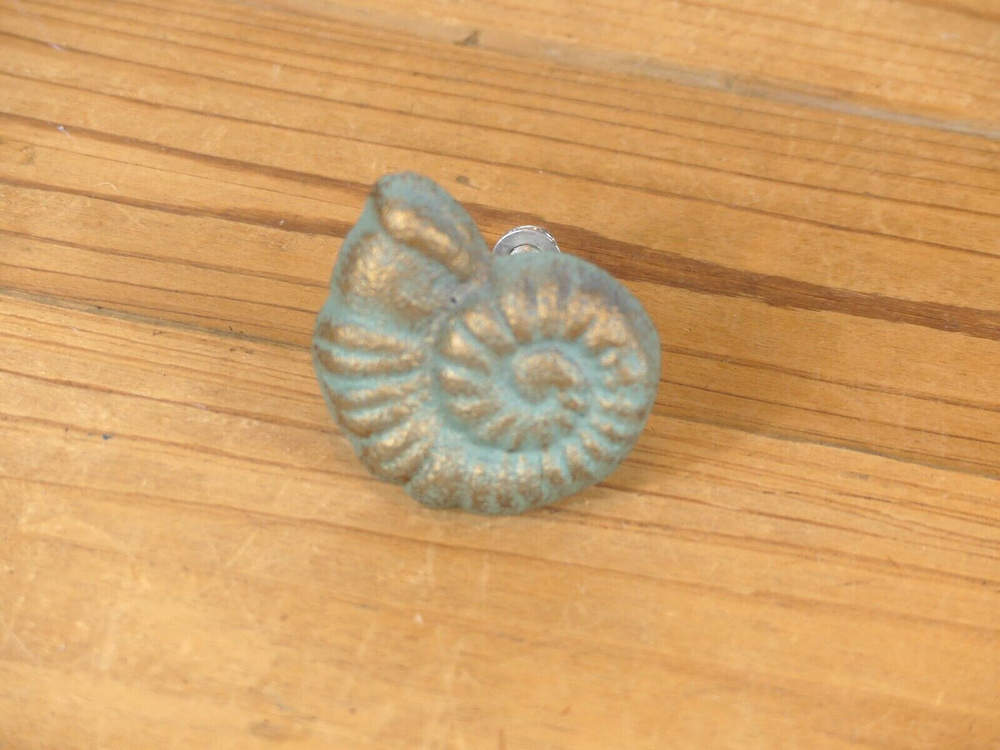 6 Knobs Drawer Pulls Cabinet Handles Snail Shell Nautical Decor Knob 6 Pack