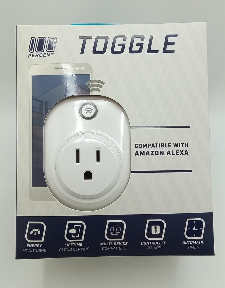 Smart Plug Compatible with Amazon Alexa - by Toggle