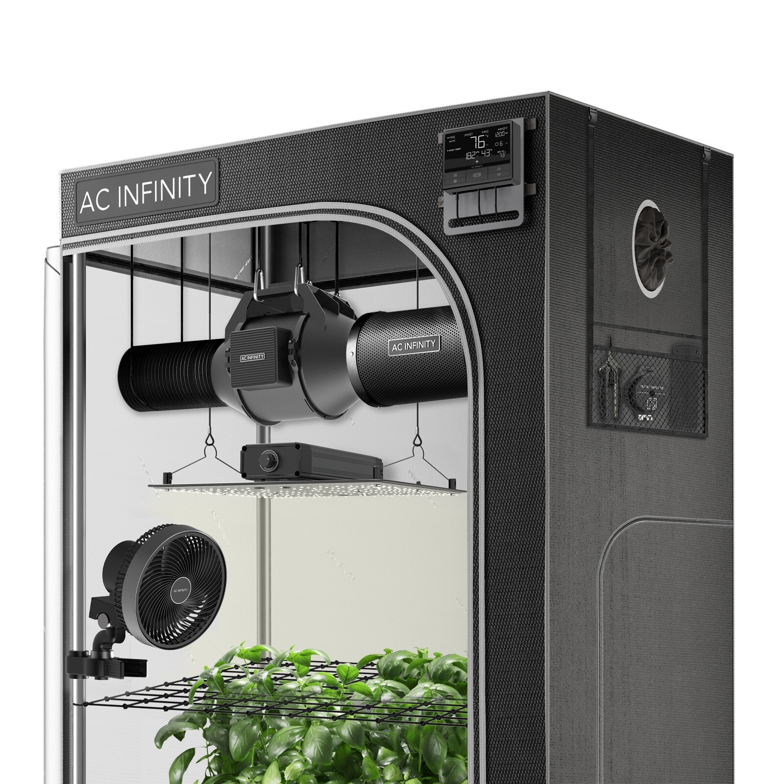 Advance Grow Tent System 3x3, 3-Plant Kit, WiFi-Integrated Controls, 36x36x72"
