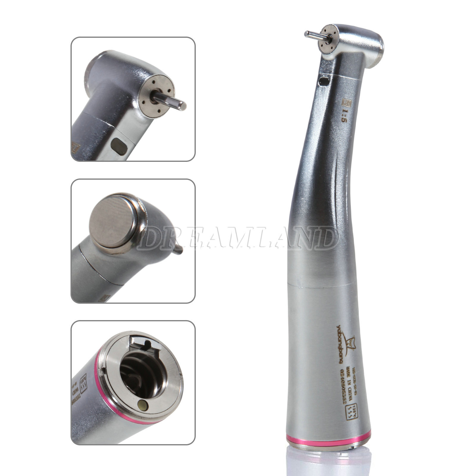 1-50 Yabangbang Dental LED 1:5 Increasing Fiber Optic Contra Angle Handpiece