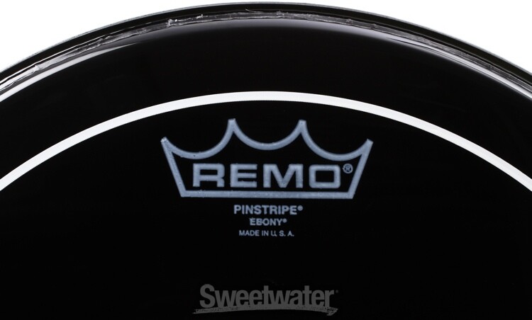 Remo Ebony Pinstripe Drumhead - 12"