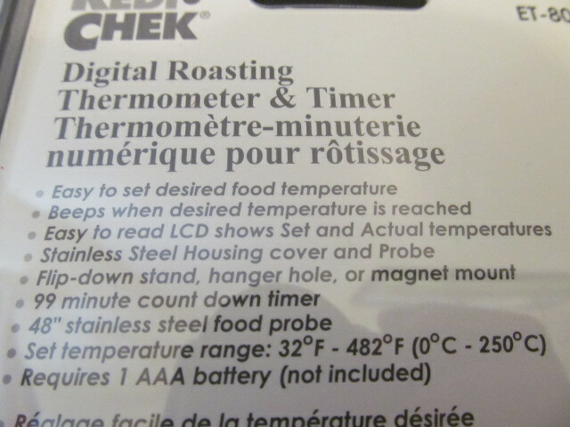 Maverick ET-808C Redi Chek Digitial Roasting Thermometer & Timer
