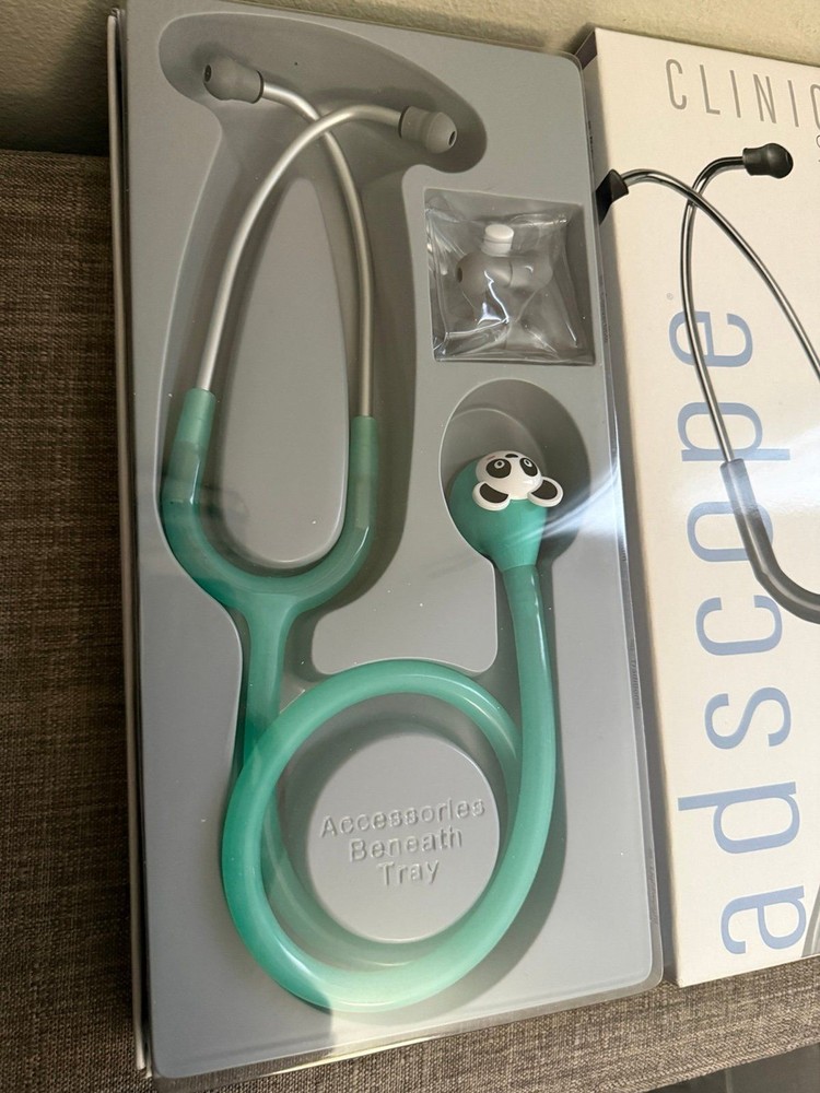 New ADC Adscope Pediatrics Stethoscope *Missing Interchangeable face clips*