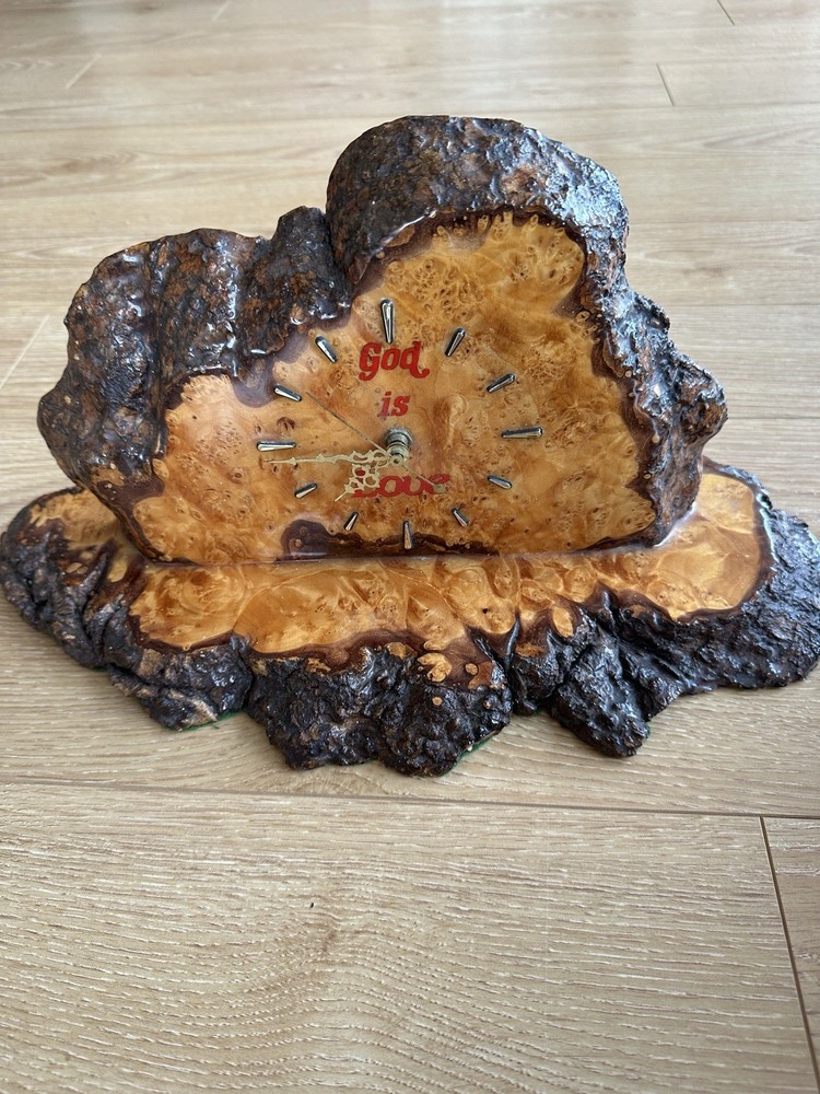 Burl Wood Clock