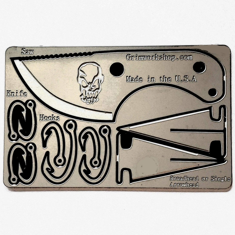 New Grim Workshop Bushcraft Card GWBUSHCRD