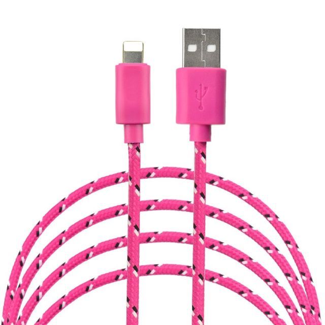 6FT Fabric Braided Charger Cable USB Data Sync FOR apple iPhone X 8 7 6 plus 5s