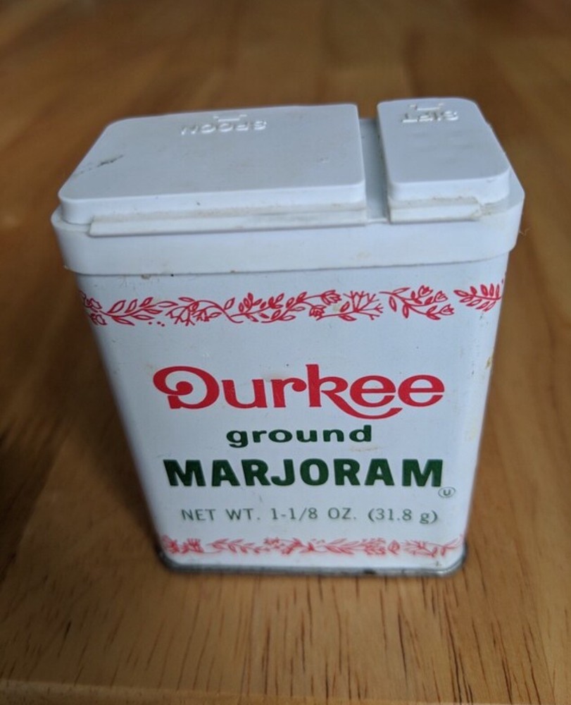 Durkee Ground Marjoram Tin Can