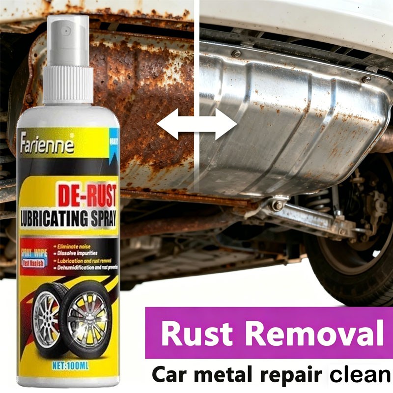Universal Rust Remover Spray for Car Wheels Metal Surface Decontamination