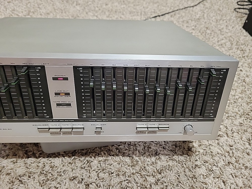 Pioneer SG-60 Stereo Graphic Equalizer - Silver,TESTED AND WORKING