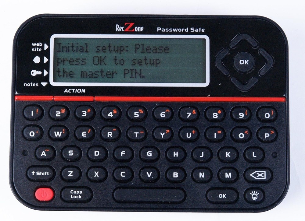 Portable Password Vault with QWERTY Keyboard