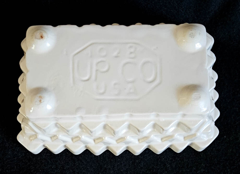 UPCO Ceramic 1028 Planter 8" X 5" White Cubic