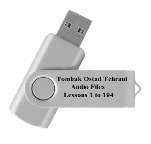 Learning Tonbak Tehrani With Orginal Book and Audio on Flash Drive