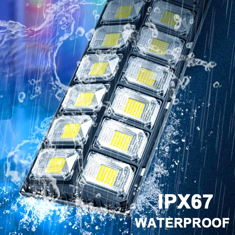 Commercial 1000000LM LED Outdoor Dusk to Dawn Solar Street Light Road Area Lamp