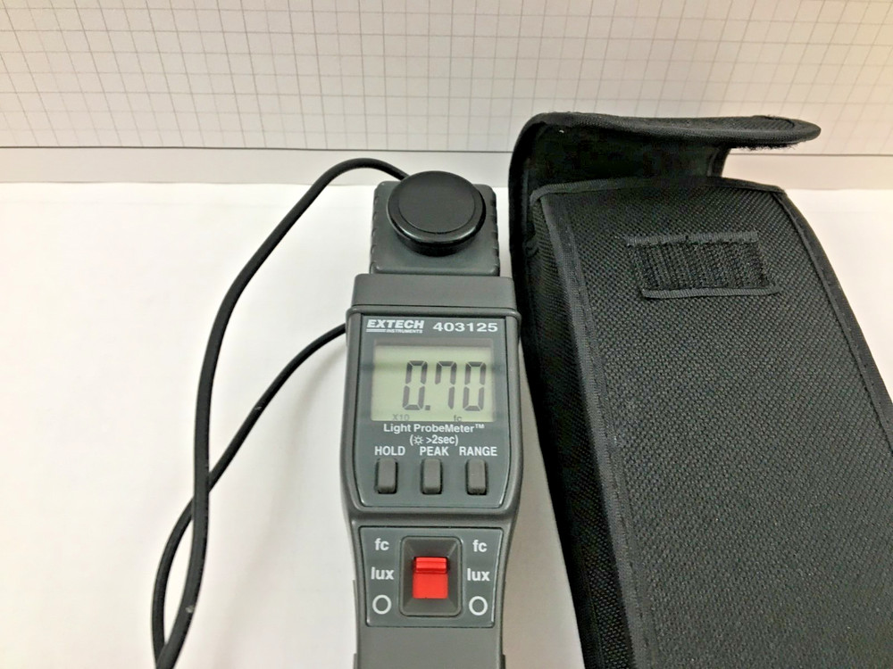 Extech 403125 Light Probe Meter with black case