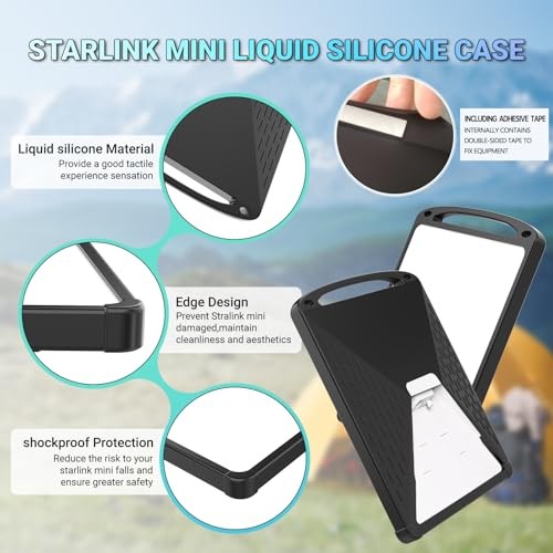 Starlink Mini Protective Case - Climbing Buckle - Black