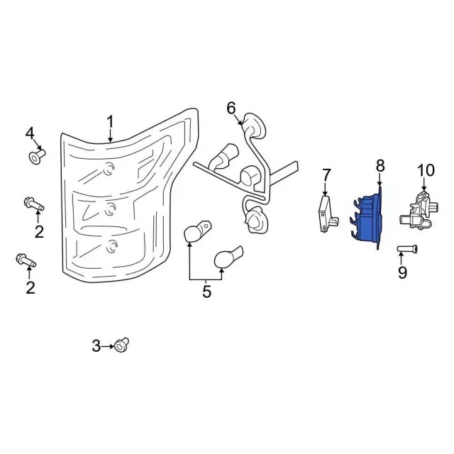 Genuine Ford Blind Spot Detection System Warning Sensor Bracket ML3Z-14D189-M