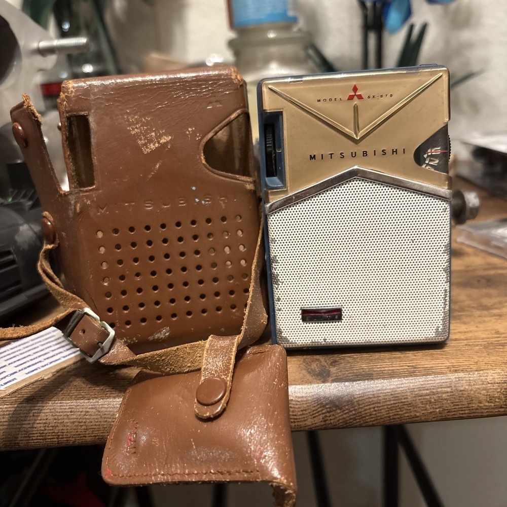 MITSUBISHI "ELITE" MODEL 6X 870 6 TRANSISTOR RADIO-WORKS
